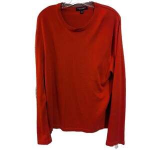 Banana Republic Silk Cashmere Crew Neck Sweater Red Size Large